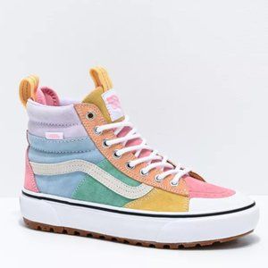 Pastel multi color vans Clearance